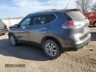 2016 Nissan Rogue SV with VIN KNMAT2MV9GP622515, listed as a Copart auction lot 48576075 with 132,907 mi miles and Salvage Title. Bid and sale history available at carsss.com. Image 2.