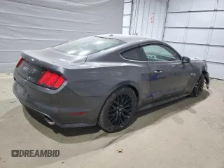 2017 Ford Mustang GT with VIN 1FA6P8CF5H5335019, listed as a Copart auction lot 55228215 with 38,550 mi miles and Salvage title. Bid and sale history available at DreamBid. Image 3.