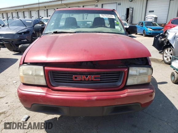 2000 GMC Sonoma SLS w/1SE Pkg with VIN 1GTCS1459Y8254855, listed as a Copart auction lot 70760544 with 0 mi miles and Non Repairable. Bid and sale history available at carsss.com. Image 5.