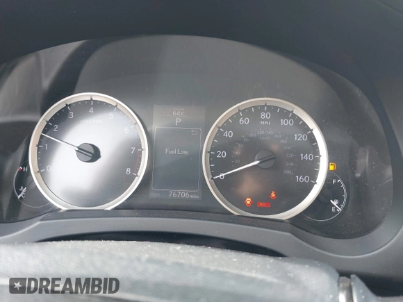 2016 Lexus IS 300/350 with VIN JTHCM1D29G5001131, listed as a IAAI auction lot 41846900 with 76,706 mi miles and . Bid and sale history available at DreamBid. Image 7.