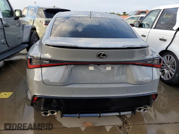 2022 Lexus IS 500 F Sport Performance Launch Edition with VIN JTHUP1D22N5001187, listed as a Copart auction lot 74929124 with 14,281 mi miles and Non repairable. Bid and sale history available at DreamBid. Image 6.