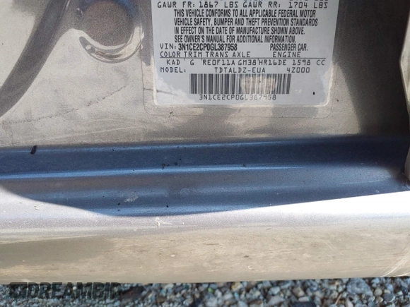 2016 Nissan Note S с VIN 3N1CE2CP0GL387958, выставлен на аукционе IAAI как лот 42576918 с пробегом Не указан миль и . История ставок и продаж доступна на DreamBid. Изображение 9.