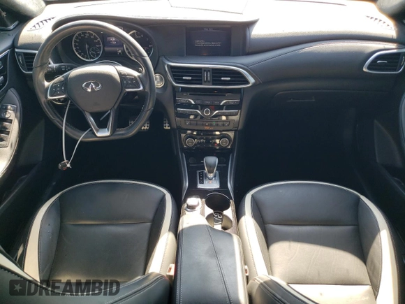 2018 Infiniti QX30 Luxury with VIN SJKCH5CP2JA044425, listed as a Copart auction lot 53065965 with 111,224 mi miles and Salvage title. Bid and sale history available at DreamBid. Image 8.