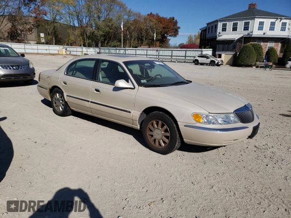 2002 Lincoln Continental with VIN 1LNHM97V62Y699096, listed as a Copart auction lot 77789474 with 106,198 mi miles and Clean Title. Bid and sale history available at carsss.com. Image 4.