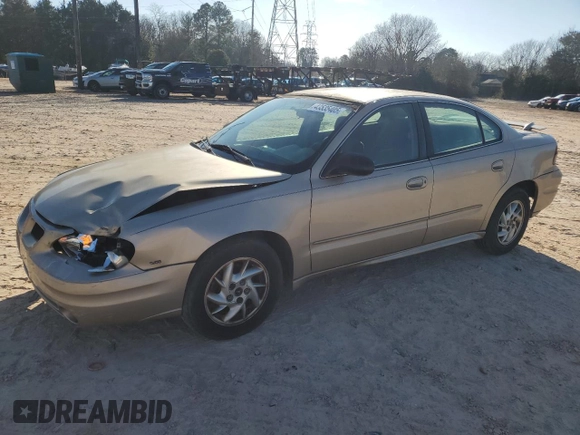 2005 Pontiac Grand Am SE with VIN 1G2NE52E35M184951, listed as a Copart auction lot 43535405 with 215,584 mi miles and Salvage Title. Bid and sale history available at carsss.com. Image 1.