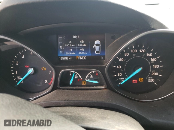 2017 Ford Escape S с VIN 1FMCU0F72HUE77812, выставлен на аукционе Copart как лот 58545755 с пробегом 135 798 миль миль и Списание • Salvage title. История ставок и продаж доступна на DreamBid. Изображение 9.