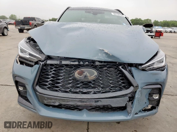2024 Infiniti QX50 Sport with VIN 3PCAJ5FA7RF108824, listed as a Copart auction lot 55150705 with 7,388 mi miles and Salvage title. Bid and sale history available at DreamBid. Image 5.