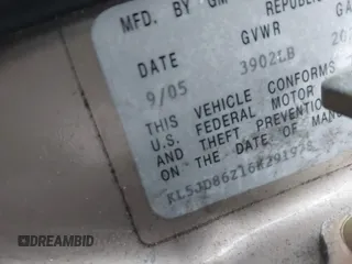 2006 Suzuki Forenza z VIN KL5JD86Z16K291978, wystawiony jako IAAI lot #41981906 z przebiegiem 182 111 mil mil oraz . Historia ofert i sprzedaży dostępna na DreamBid. Obrazek 9.