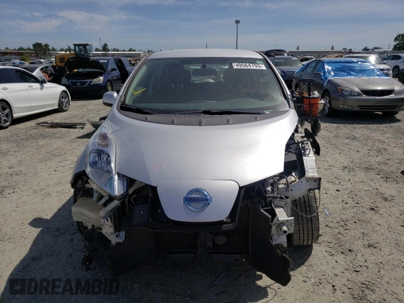 2015 Nissan LEAF SV with VIN 1N4AZ0CP1FC306530, listed as a Copart auction lot 49564793 with 76,528 mi miles. Bid and sale history available at carsss.com. Image 5.