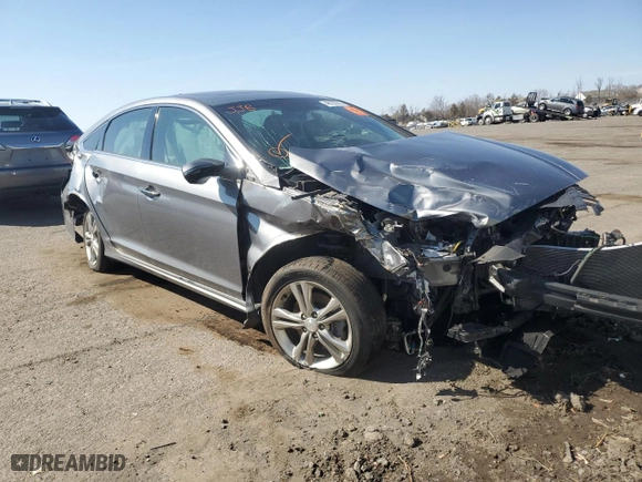 2019 Hyundai Sonata Sport with VIN 5NPE34AF9KH755662, listed as a Copart auction lot 48033335 with 0 mi miles and Salvage Title. Bid and sale history available at carsss.com. Image 4.