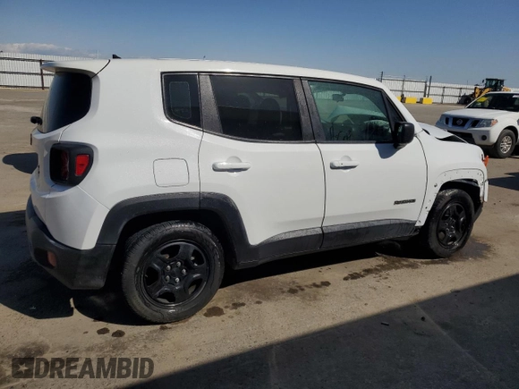 2018 Jeep Renegade Sport with VIN ZACCJAAB8JPG70147, listed as a Copart auction lot 52052215 with 60,821 mi miles and Salvage title. Bid and sale history available at DreamBid. Image 3.