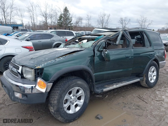 2000 Toyota 4Runner SR5 with VIN JT3HN86R1Y0294937, listed as a IAAI auction lot 41832514 with 196,806 mi miles. Bid and sale history available at carsss.com. Image 6.