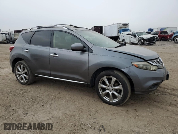 2013 Nissan Murano LE with VIN JN8AZ1MU0DW205905, listed as a Copart auction lot 82567904 with 147,299 mi miles and Salvage Title. Bid and sale history available at DreamBid. Image 4.