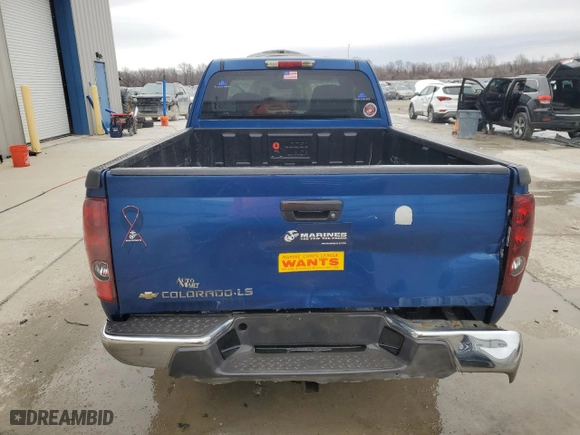 2005 Chevrolet Colorado LS Z85 with VIN 1GCCS196758216389, listed as a Copart auction lot 45340965 with 124,533 mi miles and Salvage Title. Bid and sale history available at carsss.com. Image 6.
