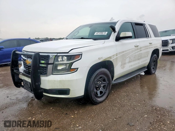 2015 Chevrolet Tahoe Commercial z VIN 1GNLC2ECXFR636746, wystawiony jako Copart lot #63109615 z przebiegiem Nie podano mil oraz Czysty tytuł • Clean title. Historia ofert i sprzedaży dostępna na DreamBid. Obrazek 1.