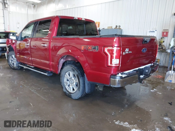 2016 Ford F-150 XLT with VIN 1FTEW1EG7GKF67577, listed as a IAAI auction lot 41612450 with 123,573 mi miles and . Bid and sale history available at carsss.com. Image 3.