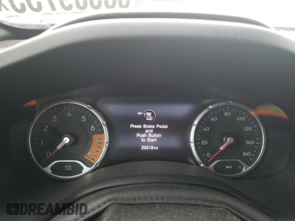 2021 Jeep Renegade 80th Anniversary with VIN ZACNJDBB2MPM96425, listed as a Copart auction lot 58509735 with 20,518 mi miles and Salvage title. Bid and sale history available at DreamBid. Image 9.
