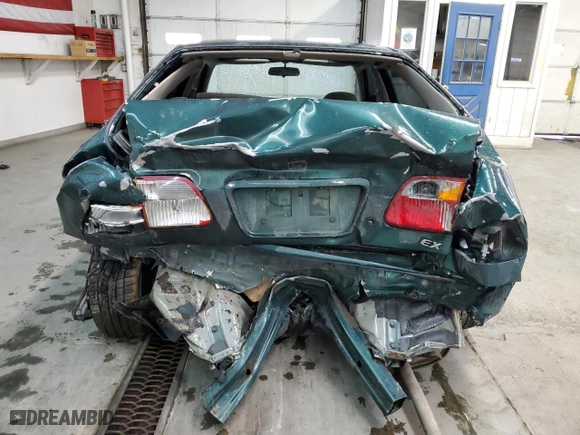 2000 Honda Civic EX with VIN 1HGEJ8542YL062220, listed as a Copart auction lot 44871415 with 320,344 mi miles and Salvage Title. Bid and sale history available at carsss.com. Image 6.