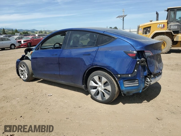 2021 Tesla Model Y Long Range with VIN 5YJYGDEE7MF114420, listed as a Copart auction lot 53889365 with 74,363 mi miles and Salvage Title. Bid and sale history available at DreamBid. Image 2.