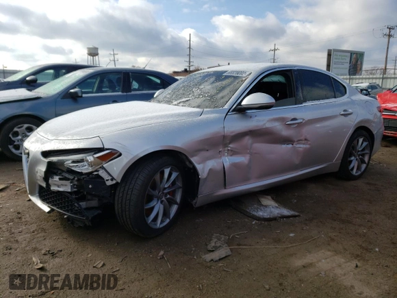2019 Alfa Romeo Giulia Sport with VIN ZARFAMANXK7609508, listed as a Copart auction lot 66820202 with 28,134 mi miles. Bid and sale history available at carsss.com. Image 1.