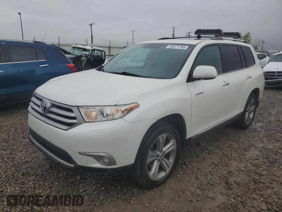 2013 Toyota Highlander Limited with VIN 5TDDK3EH2DS259524, listed as a Copart auction lot 55271195 with 191,134 mi miles and Salvage title. Bid and sale history available at DreamBid. Image 1.
