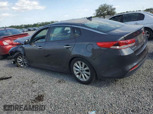 2017 Kia Optima LX z VIN 5XXGT4L37HG132959, wystawiony jako Copart lot #54435505 z przebiegiem Nie podano mil oraz Szkoda całkowita • Salvage title. Historia ofert i sprzedaży dostępna na DreamBid. Obrazek 2.