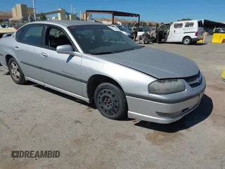 2003 Chevrolet Impala LS z VIN 2G1WH52KX39160596, wystawiony jako IAAI lot #42316542 z przebiegiem 175 943 mil mil oraz . Historia ofert i sprzedaży dostępna na DreamBid. Obrazek 1.