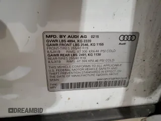 2015 Audi Q3 Prestige with VIN WA1GFCFS8FR012418, listed as a Copart auction lot 56099805 with 136,595 mi miles and Salvage title. Bid and sale history available at DreamBid. Image 13.
