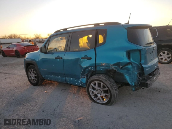 2021 Jeep Renegade Jeepster with VIN ZACNJCAB7MPM26124, listed as a Copart auction lot 83639684 with 53,912 mi miles and Salvage title. Bid and sale history available at DreamBid. Image 2.