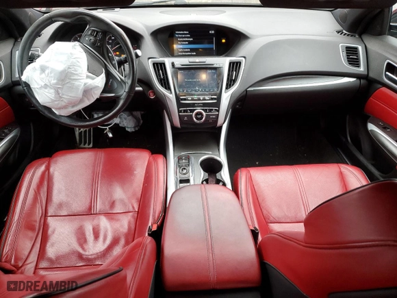 2018 Acura TLX w/A-SPEC Pkg with VIN 19UUB2F64JA012068, listed as a Copart auction lot 49648905 with 49,293 mi miles and Salvage Title. Bid and sale history available at carsss.com. Image 8.