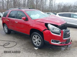 2013 GMC Acadia SLT with VIN 1GKKRRKD3DJ256561, listed as a IAAI auction lot 41652169 with 111,394 mi miles. Bid and sale history available at carsss.com. Image 1.