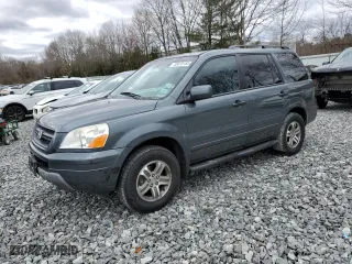2004 Honda Pilot EX with VIN 2HKYF18474H570617, listed as a Copart auction lot 53075185 with 255,283 mi miles and Clean Title. Bid and sale history available at carsss.com. Image 1.