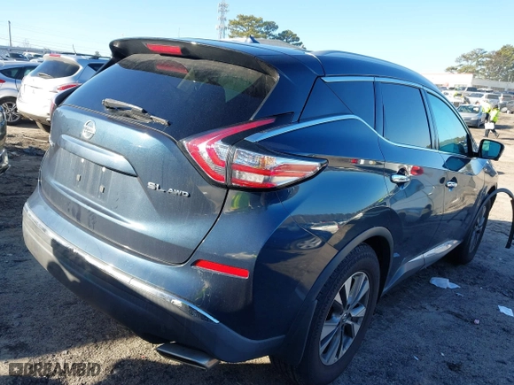2015 Nissan Murano S with VIN 5N1AZ2MH6FN286594, listed as a IAAI auction lot 41490552 with 143,958 mi miles. Bid and sale history available at carsss.com. Image 4.