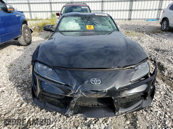2022 Toyota GR Supra 3.0 with VIN WZ1DB0C07NW050424, listed as a Copart auction lot 65576944 with 0 mi miles and Salvage Title. Bid and sale history available at carsss.com. Image 5.