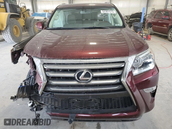 2017 Lexus GX with VIN JTJJM7FX7H5159504, listed as a Copart auction lot 52307515 with 63,978 mi miles and Salvage Title. Bid and sale history available at carsss.com. Image 5.