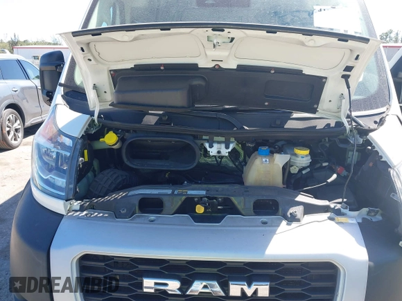 2022 Ram ProMaster Cargo with VIN 3C6LRVBG6NE118991, listed as a IAAI auction lot 41828552 with 55,016 mi miles. Bid and sale history available at carsss.com. Image 10.