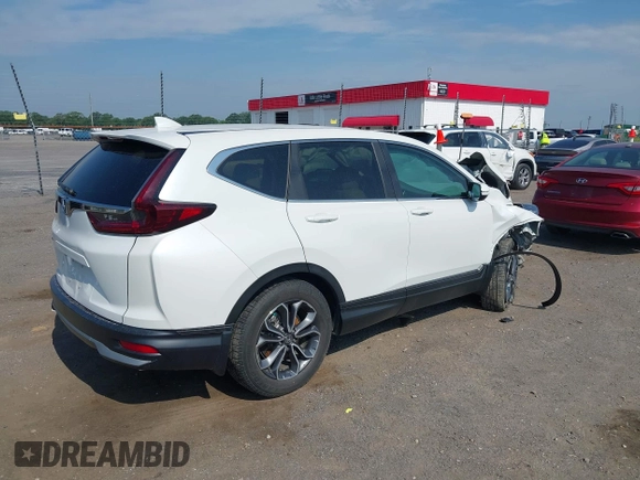 2020 Honda CR-V EX-L with VIN 7FARW1H86LE001072, listed as a IAAI auction lot 42402572 with 81,700 mi miles and . Bid and sale history available at DreamBid. Image 4.