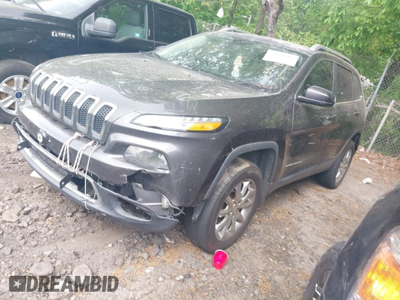 2015 Jeep Cherokee Limited with VIN 1C4PJMDS9FW635481, listed as a IAAI auction lot 42118784 with 154,776 mi miles. Bid and sale history available at carsss.com. Image 2.