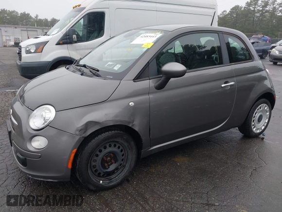 2013 FIAT 500 Pop with VIN 3C3CFFAR8DT664796, listed as a IAAI auction lot 42483443 with 89,636 mi miles and . Bid and sale history available at DreamBid. Image 2.