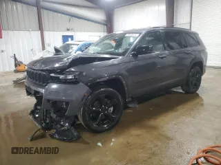 2024 Jeep Grand Cherokee Limited с VIN 1C4RJKBG6R8501418, выставлен на аукционе Copart как лот 59668615 с пробегом 9 663 миль миль и Списание • Salvage title. История ставок и продаж доступна на DreamBid. Изображение 1.