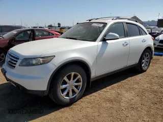 2007 Infiniti FX z VIN JNRAS08W17X204038, wystawiony jako Copart lot #57720655 z przebiegiem 232 560 mil mil oraz Czysty tytuł • Clean title. Historia ofert i sprzedaży dostępna na DreamBid. Obrazek 1.