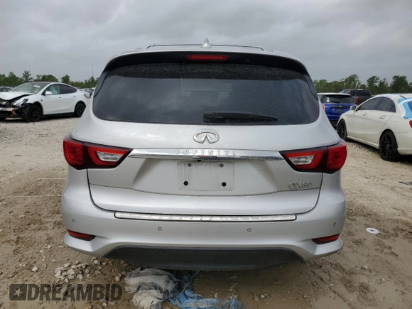 2017 Infiniti QX60 with VIN 5N1DL0MN5HC528217, listed as a Copart auction lot 51787505 with 118,053 mi miles and Salvage Title. Bid and sale history available at DreamBid. Image 6.