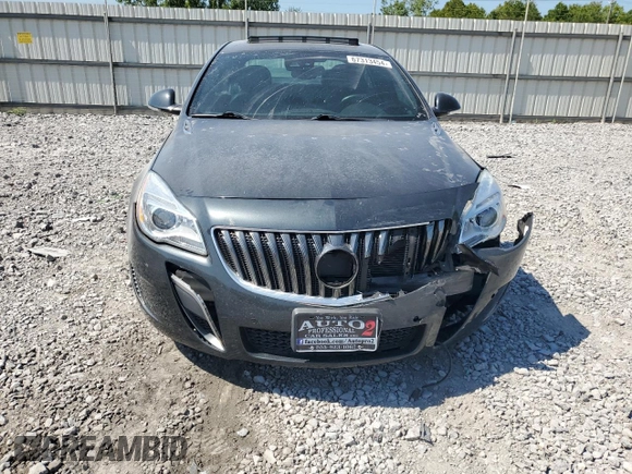 2016 Buick Regal GS with VIN 2G4GU5GXXG9201693, listed as a Copart auction lot 67313454 with 58,612 mi miles and Salvage Title. Bid and sale history available at carsss.com. Image 5.