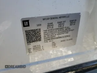 2021 Chevrolet Traverse Premier with VIN 1GNERKKW8MJ132911, listed as a Copart auction lot 42950495 with 72,125 mi miles and Salvage Title. Bid and sale history available at carsss.com. Image 14.