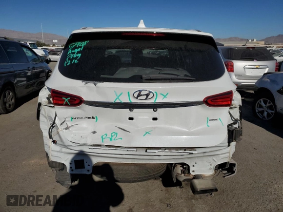 2020 Hyundai Santa Fe SEL with VIN 5NMS3CADXLH205834, listed as a Copart auction lot 71862872 with 39,229 mi miles. Bid and sale history available at carsss.com. Image 6.