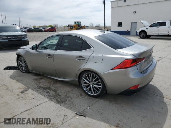 2017 Lexus IS with VIN JTHCM1D24H5022471, listed as a Copart auction lot 52207865 with 76,648 mi miles and Salvage Title. Bid and sale history available at carsss.com. Image 2.