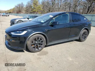 2022 Tesla Model X Plaid with VIN 7SAXCBE6XNF344722, listed as a Copart auction lot 47232365 with Not Provided miles and Salvage Title. Bid and sale history available at DreamBid. Image 1.