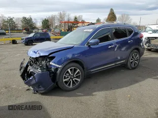 2019 Nissan Rogue SL with VIN 5N1AT2MV7KC797020, listed as a Copart auction lot 49882205 with 28,916 mi miles and Salvage Title. Bid and sale history available at carsss.com. Image 1.