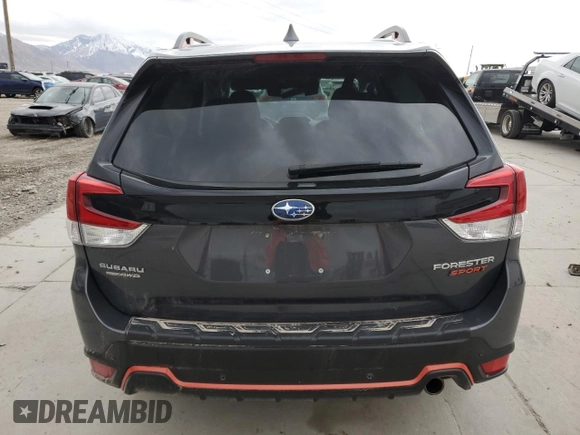 2022 Subaru Forester Sport with VIN JF2SKAJC1NH493425, listed as a Copart auction lot 43802145 with 112,905 mi miles and Salvage Title. Bid and sale history available at carsss.com. Image 6.