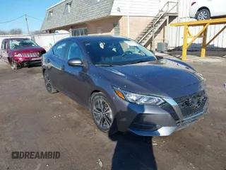 2021 Nissan Sentra SV with VIN 3N1AB8CV5MY284230, listed as a IAAI auction lot 41658309 with 56,267 mi miles. Bid and sale history available at carsss.com. Image 1.